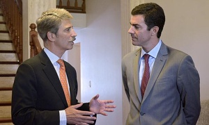 Urtubey recibe el saludo protocolar del Embajador de la delegación de la Unión Europea en Argentina
