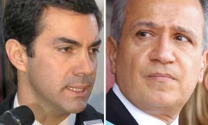 Urtubey y Romero colocan los arcos en la mitad de la cancha