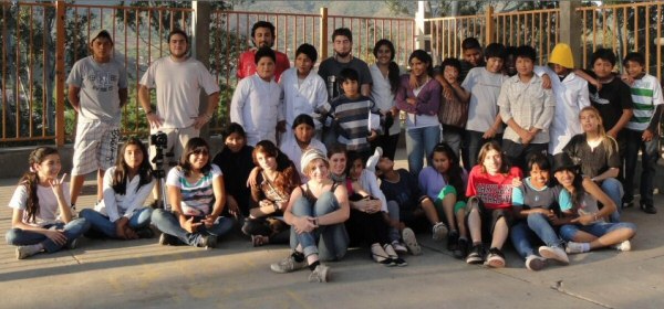 Participantes del rodaje de un cortometraje