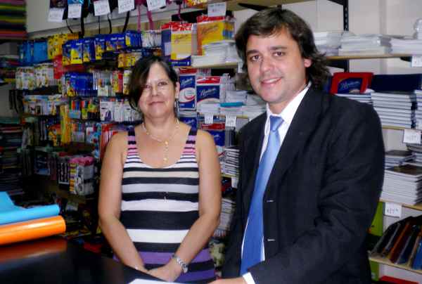 Santiago Godoy (h), a la derecha