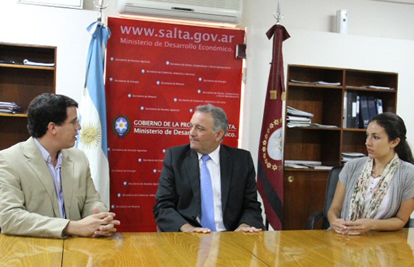 Ministro De Angelis y organizadores