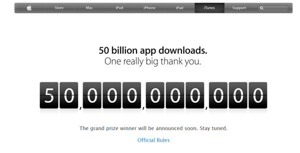 iTunes alcanza los 50.000 millones de descargas