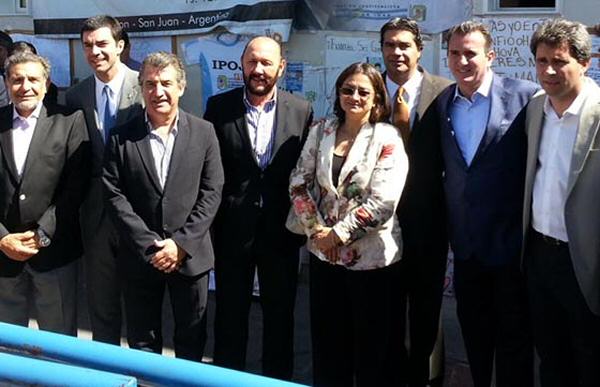 Visita a José Luis Gioja en San Juan