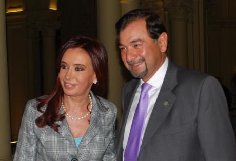 Cristina Fernández de Kirchner y Miguel Isa