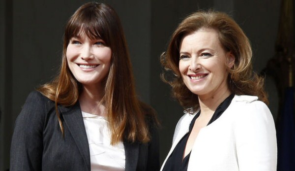 Carla Bruni y Valerie Trierweiler